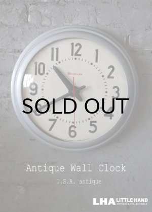 画像: U.S.A. antique SIMPLEX wall clock アメリカアンティーク シンプレックス社製 掛け時計 スクール クロック 38cm 1960's インダストリアル 工業系
