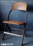 画像1: U.S.A. antique Clarin FOLDING CHAIR アメリカアンティーク クラリン フォールディングチェア 折りたたみ椅子 1938's