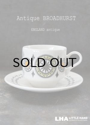 画像: ENGLAND antique BROADHURST 【Kathie Winkle】イギリスアンティーク ブロードハースト社 カップ＆ソーサー C&S 1970's ヴィンテージ コーヒーカップ 