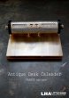 画像1: SALE 【30％OFF】 FRANCE antique フランスアンティーク 万年 デスクカレンダー 1950－60's 卓上 メカニカルカレンダー 暦  (1)