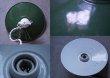 画像2: FRANCE antique フランスアンティーク 陶器ソケット ホーローペンダントランプ GREEN チェーン器具セット付き 1930's   (2)