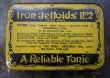 画像2: ENGLAND antique イギリスアンティーク A Relliable tonic ティン缶 ブリキ缶 1920-30's (2)