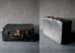 画像2: FRANCE antique フランスアンティーク スーツケース・トランク バッグ　コンパクトサイズ ブラック黒 ヴィンテージ1950-60's (2)
