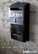 画像1: U.S.A. antique MAIL BOX アメリカアンティーク 【デッドストック未使用品・箱付】 新聞受け付き メールボックス ポスト 郵便受け 1960-70's  (1)