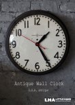 画像1: U.S.A. antique GENERAL ELECTRIC wall clock GE アメリカアンティーク ゼネラル エレクトリック 掛け時計 ヴィンテージ スクール クロック 特大45cm 1940's
