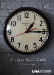 画像1: U.S.A. antique GENERAL ELECTRIC×Telechron  wall clock GE アメリカアンティーク ゼネラル エレクトリック ×テレクロン 掛け時計 ヴィンテージ スクール クロック 特大45cm 1940-50's