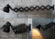 画像4: GERMANY antique SCISSOR LAMP BLACK ドイツアンティーク LBL シザーランプ アコーディオンランプ インダストリアル 工業系 1940-60's (4)