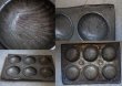 画像3: ENGLAND antique イギリスアンティーク ベーキングティンモールド 6穴 焼き型 菓子型 1930-50's (3)