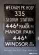 画像1: 【RARE】ENGLAND antique BUS ROLL SIGN 1975's イギリスアンティーク バスサイン H120.3xW91cm ヴィンテージ バスロールサイン 行先回転案内標示　 (1)