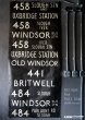 画像1: 【RARE】ENGLAND antique BUS ROLL SIGN 1975's イギリスアンティーク バスサイン H204.5xW91cm ヴィンテージ バスロールサイン 行先回転案内標示　 (1)