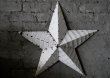 画像2: 【再入荷】U.S.A. TIN BARN STAR (M) WHITE ティンバーンスター 星のオーナメント スターオブジェ ブリキ 白 (2)