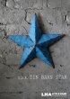 画像1: 【再入荷】U.S.A. TIN BARN STAR (Ｓ) BLUE ティンバーンスター 星のオーナメント ブリキ 青 スターオブジェ (1)