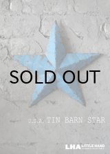 画像: 【再入荷】U.S.A. TIN BARN STAR (Ｓ) BLUE ティンバーンスター 星のオーナメント ブリキ 青 スターオブジェ