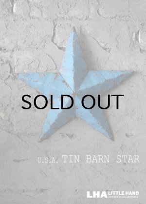 画像: 【再入荷】U.S.A. TIN BARN STAR (Ｓ) BLUE ティンバーンスター 星のオーナメント ブリキ 青 スターオブジェ