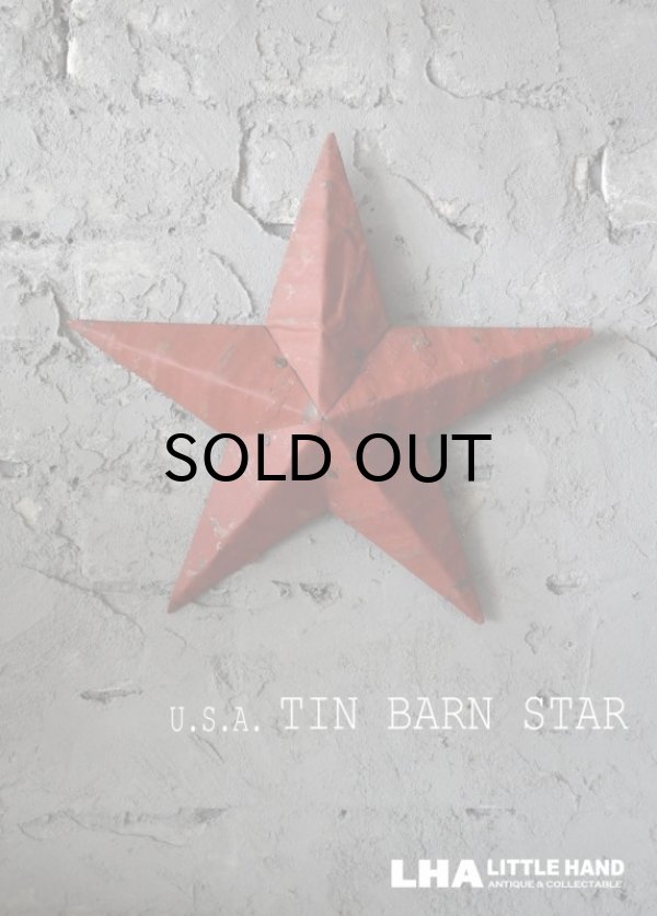 再入荷】U.S.A. TIN BARN STAR (Ｓ) DARK RED ティンバーンスター 星の