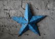 画像2: 【再入荷】U.S.A. TIN BARN STAR (Ｓ) BLUE ティンバーンスター 星のオーナメント ブリキ 青 スターオブジェ (2)