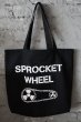 画像1: LHA 【LITTLE HAND】 ORIGINAL SPROCKET WHEEL  底マチ付き トートバッグ　 (1)