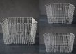 画像2: U.S.A. antique Wire Basket アメリカアンティーク Medart ナンバータグ付き ワイヤーバスケット ワイド型 幅広タイプ 1950-70's  (2)