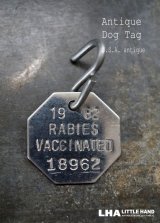 画像: U.S.A. antique Dog Tag アメリカアンティーク ヴィンテージ ドッグタグ 1982's ロゴ入り ナンバープレート ナンバータグ タグ