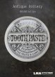 画像1: ENGLAND antique イギリスアンティーク TOOTH PASTE トゥースペーストジャー 陶器ポット 1880's (1)