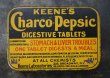 画像2: ENGLAND antique イギリスアンティーク KEENE'S Charco pepsic タブレット ティン缶 ブリキ缶 1920-30's (2)