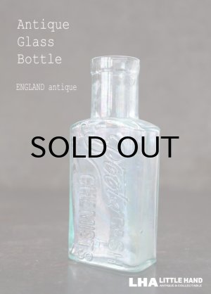 画像: ENGLAND antique イギリスアンティーク 筆記体ロゴが素敵な【Boots】 ガラスボトル H11.8cm ガラス瓶 1920's