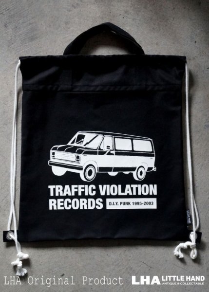画像1: LHA ORIGINAL ナップサック リュック バッグ TRAFFIC VIOLATION RECORDS NY (1)