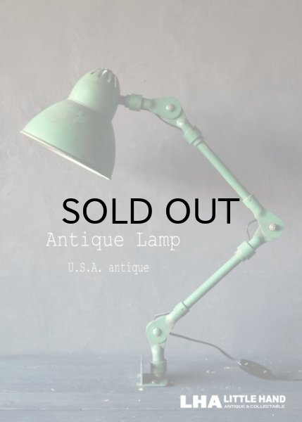 画像1: USA antique アメリカアンティーク インダストリアル デスクランプ 工業系 壁掛け ライト 照明 ヴィンテージランプ 1940－60's (1)