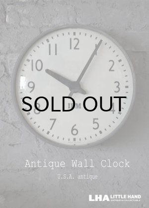 画像: U.S.A. antique IBM wall clock アンティーク 掛け時計 ヴィンテージ スクール クロック 36cm インダストリアル 1950-60's