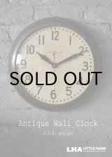 画像: U.S.A. antique GENERAL ELECTRIC  wall clock GE アメリカアンティーク ゼネラル エレクトリック  掛け時計 ヴィンテージ スクール クロック 38cm 1940-50's