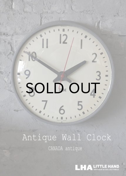 画像1: CANADA antique IBM wall clock カナダアンティーク 掛け時計 ヴィンテージ スクール クロック 35cm インダストリアル 1950-60's (1)