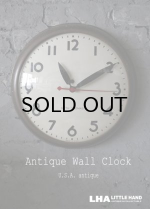 画像: U.S.A. antique SETH THOMAS wall clock GE アメリカアンティーク 掛け時計 スクール ヴィンテージ クロック 38cm 1940's
