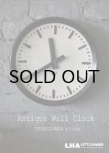 画像: CZECHOSLOVAKIA antique PRAGOTRON wall clock チェコスロバキアアンティーク パラゴトロン社 掛け時計 クロック 32cm 1970's