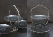 画像3: ENGLAND antique イギリスアンティーク 上品な装飾 素敵なフォールディングケーキスタンド 3段 折りたたみ式 1940-50's (3)