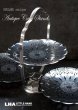 画像1: ENGLAND antique イギリスアンティーク 上品な装飾 素敵なフォールディングケーキスタンド 3段 折りたたみ式 1940-50's (1)