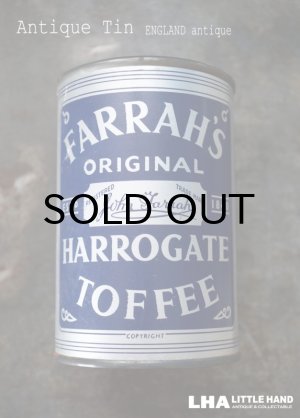 画像: ENGLAND antique イギリスアンティーク FARRAH'S HARROGATE TOFFEE ティン缶 お菓子缶 ブリキ缶 ヴィンテージ 缶 1950-60's