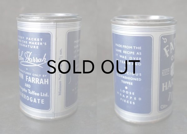 画像3: ENGLAND antique イギリスアンティーク FARRAH'S HARROGATE TOFFEE ティン缶 お菓子缶 ブリキ缶 ヴィンテージ 缶 1950-60's