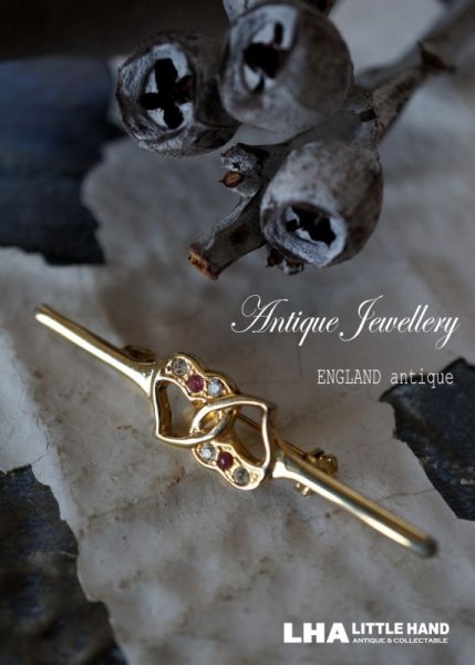 画像1: SALE【30%OFF】ENGLAND antique イギリスアンティーク ブローチ アクセサリー ヴィンテージブローチ コスチュームジュエリー 1960-80's  (1)