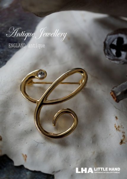 画像1: SALE【30%OFF】ENGLAND antique イギリスアンティーク ブローチ アクセサリー ヴィンテージブローチ コスチュームジュエリー 1960-80's  (1)