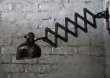 画像2: GERMANY antique SCISSOR LAMP BLACK ドイツアンティーク シザーランプ アコーディオンランプ インダストリアル 工業系 1930-50's (2)
