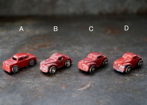 画像1: Barclay diecast ミニカー 1930 - 1950's　レッド ゴムタイヤ (1)