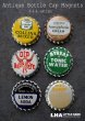 画像1: USA antique アメリカアンティーク SODA ボトルキャップ マグネット 6個SET ヴィンテージ 1950-70's (1)