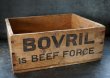 画像2: 【RARE】ENGLAND antique イギリスアンティーク BOVRIL BOX ボブリル 木製 ウッドボックス 1910-30's   (2)