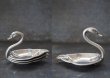 画像4: ENGLAND antique イギリスアンティーク Seba シルバープレート SWAN スワン リングホルダー アクセサリートレイ 1940-50's  (4)