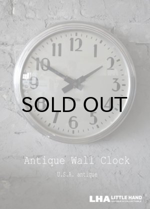 画像: U.S.A. antique STANDARD wall clock アメリカアンティーク スタンダード 掛け時計 スクール ヴィンテージ クロック 37cm 1950's