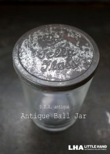 画像: USA antique アメリカアンティーク BALL JELLY GLASS ジェリーグラス ガラスジャー 1930-60's