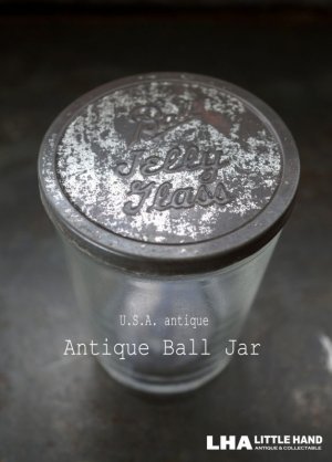 画像: USA antique アメリカアンティーク BALL JELLY GLASS ジェリーグラス ガラスジャー 1930-60's