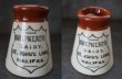 画像2: 【RARE】ENGLAND antique イギリスアンティーク ツートンカラー SHEPHERD’S DAIRY HALIFAX （Sサイズ）陶器ポット 1900's (2)