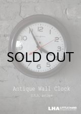 画像: U.S.A. antique GENERAL ELECTRIC wall clock GE アメリカアンティーク ゼネラル エレクトリック 掛け時計 スクール ヴィンテージ クロック 28cm 1950's