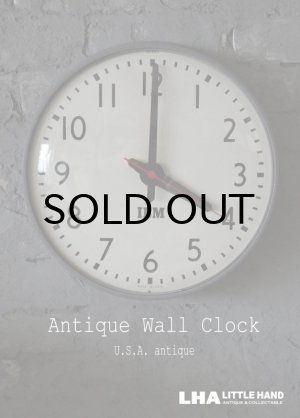画像: U.S.A. antique IBM wall clock アンティーク 掛け時計 ヴィンテージ スクール クロック 36cm インダストリアル 1950-60's